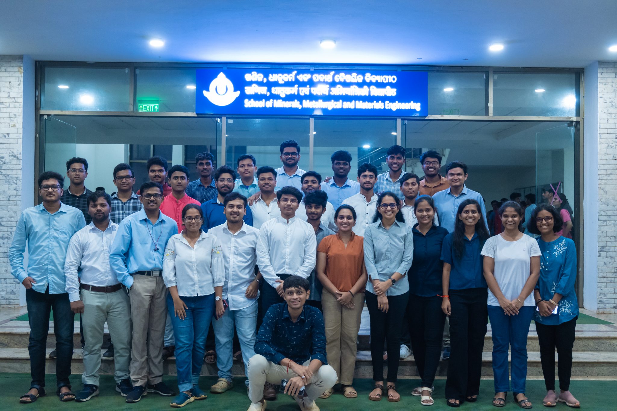 B. Tech. and Dual Degree 2021 batchTop row: Soumik, Vijay, Satyam, Ayush, Harsha, Ashok, AhlaadCentral row: Saiprateek, Solomon, Soumyadeep, Manish, Bharat, Anshul, Piyush, Deepak, DurgeshBottom row: Akash, Desh Mukh, Atharva, Vani, Aditya, Ritesh, Sai Aditya, Sushma, Likhita, Krishnavi, Pavana, Meenal, Adrija, Dhruvil